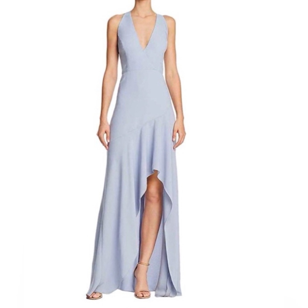SZ 8, BCBG Maxazria mauve maximum gown.